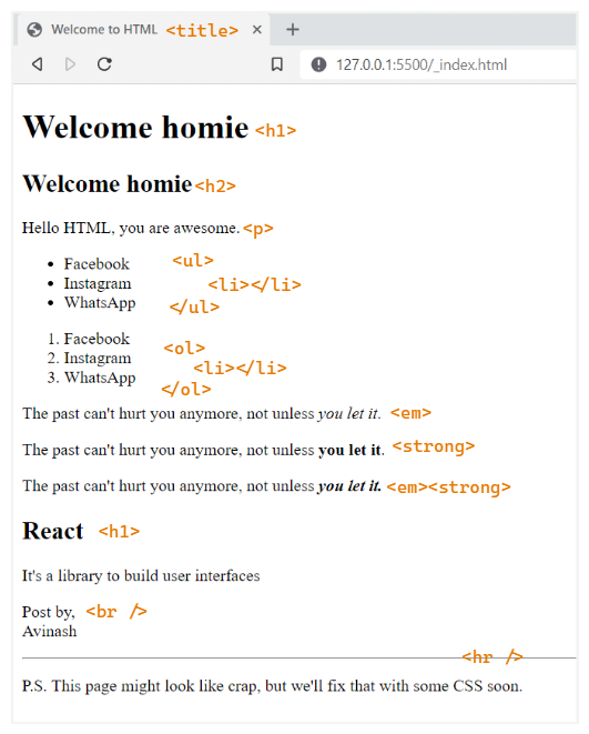 html-element-summary